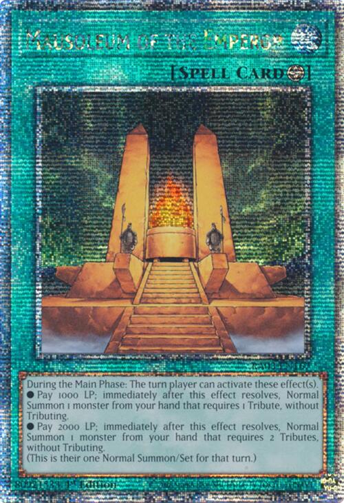 Mausoleum of the Emperor (Quarter Century Secret Rare) [RA03-EN167] Quarter Century Secret Rare | Rock City Comics