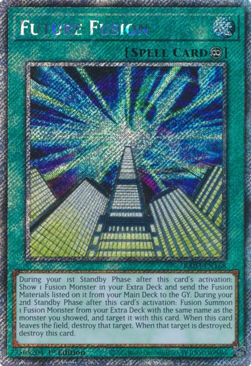 Future Fusion (Platinum Secret Rare) [RA03-EN168] Platinum Secret Rare | Rock City Comics