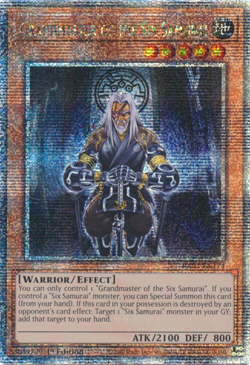 Grandmaster of the Six Samurai (Quarter Century Secret Rare) [RA03-EN174] Quarter Century Secret Rare | Rock City Comics