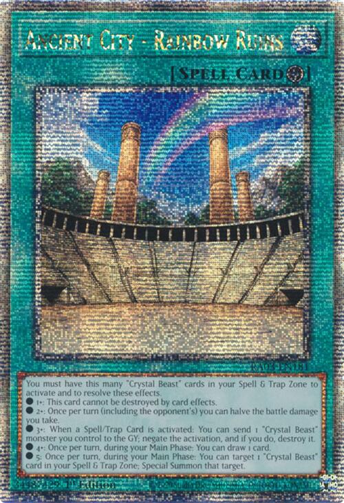 Ancient City - Rainbow Ruins (Quarter Century Secret Rare) [RA03-EN181] Quarter Century Secret Rare | Rock City Comics