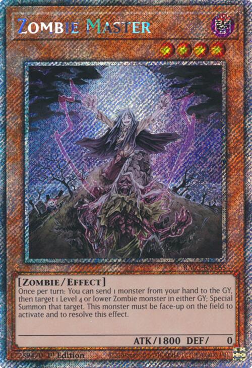 Zombie Master (Platinum Secret Rare) [RA03-EN185] Platinum Secret Rare | Rock City Comics