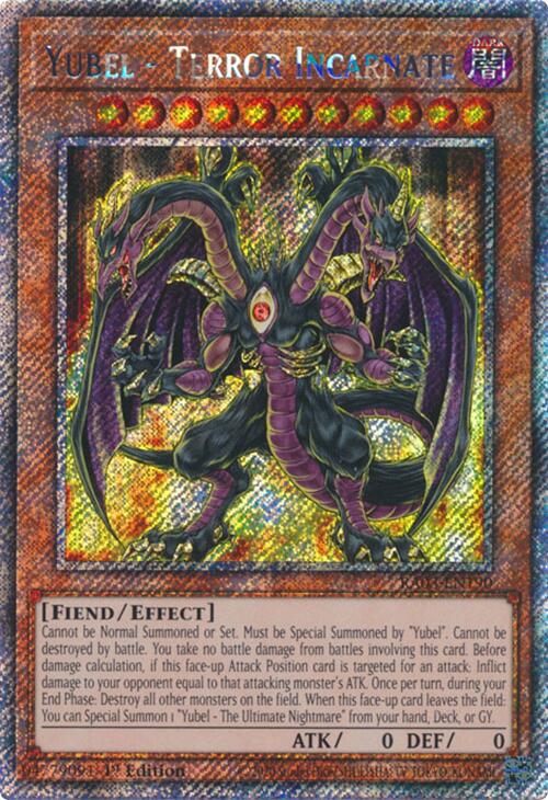 Yubel - Terror Incarnate (Platinum Secret Rare) [RA03-EN190] Platinum Secret Rare | Rock City Comics