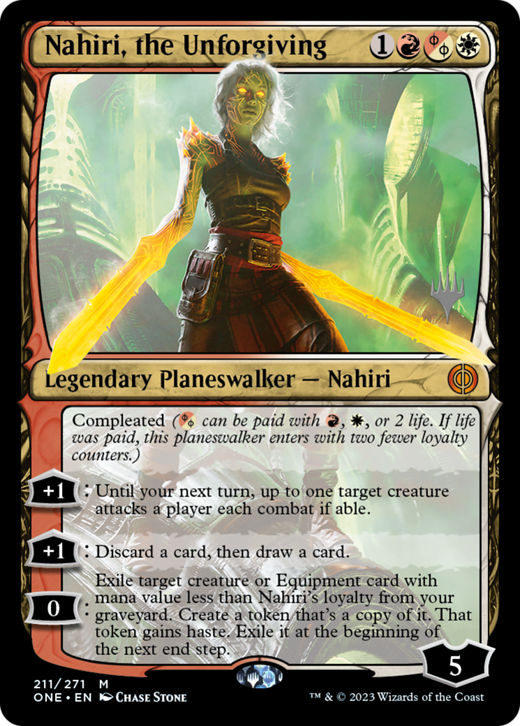Nahiri, the Unforgiving (Promo Pack) [Phyrexia: All Will Be One Promos] | Rock City Comics
