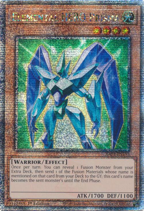 Elemental HERO Prisma (Quarter Century Secret Rare) [RA03-EN193] Quarter Century Secret Rare | Rock City Comics