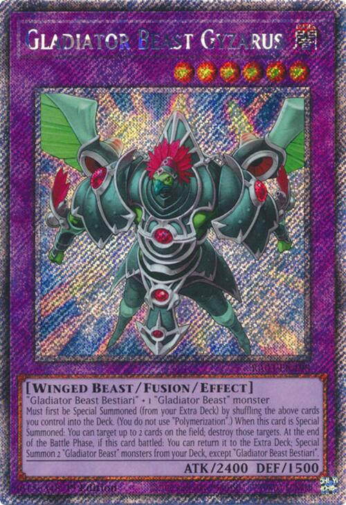 Gladiator Beast Gyzarus (Platinum Secret Rare) [RA03-EN198] Platinum Secret Rare | Rock City Comics