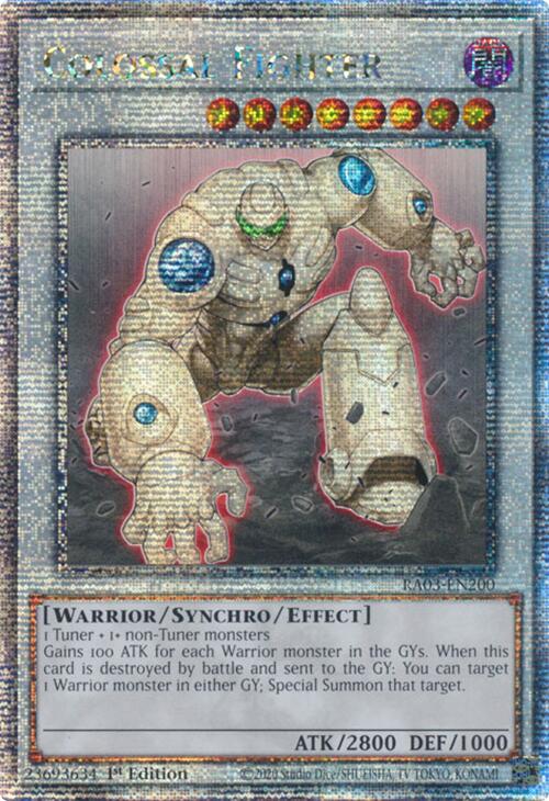 Colossal Fighter (Quarter Century Secret Rare) [RA03-EN200] Quarter Century Secret Rare | Rock City Comics