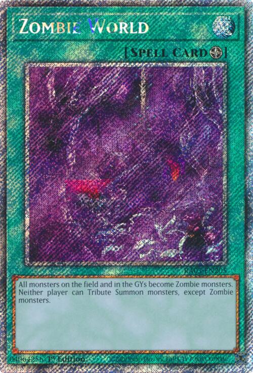 Zombie World (Platinum Secret Rare) [RA03-EN205] Platinum Secret Rare | Rock City Comics