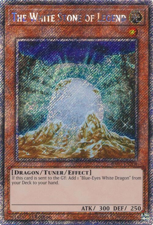 The White Stone of Legend (Platinum Secret Rare) [RA03-EN208] Platinum Secret Rare | Rock City Comics