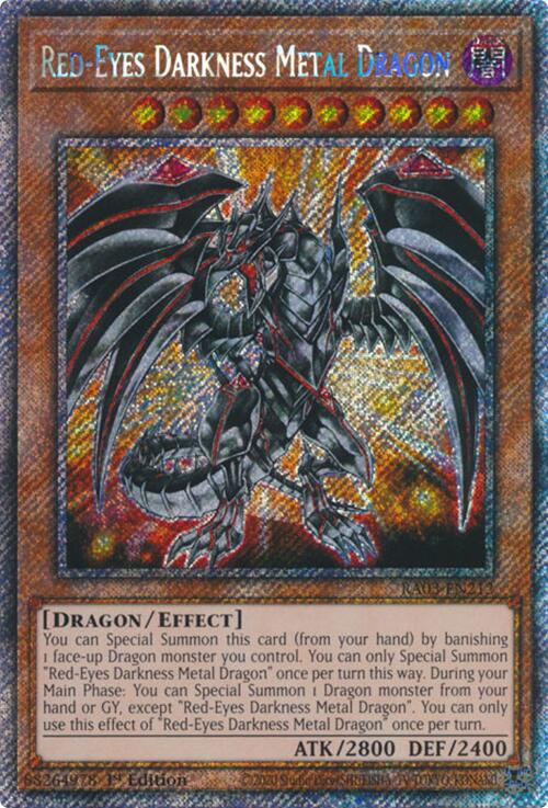 Red-Eyes Darkness Metal Dragon (Platinum Secret Rare) [RA03-EN212] Platinum Secret Rare | Rock City Comics