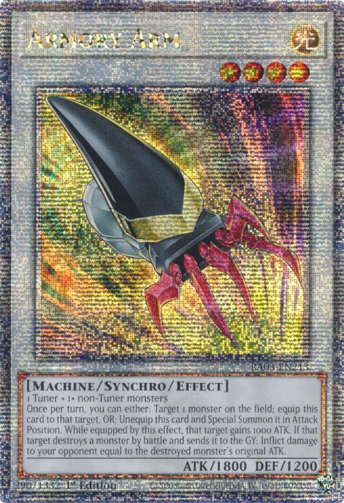 Armory Arm (Quarter Century Secret Rare) [RA03-EN213] Quarter Century Secret Rare | Rock City Comics