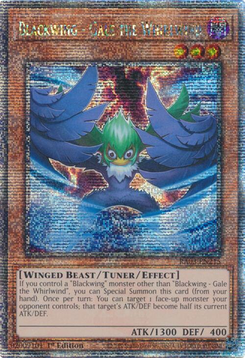 Blackwing - Gale the Whirlwind (Quarter Century Secret Rare) [RA03-EN215] Quarter Century Secret Rare | Rock City Comics