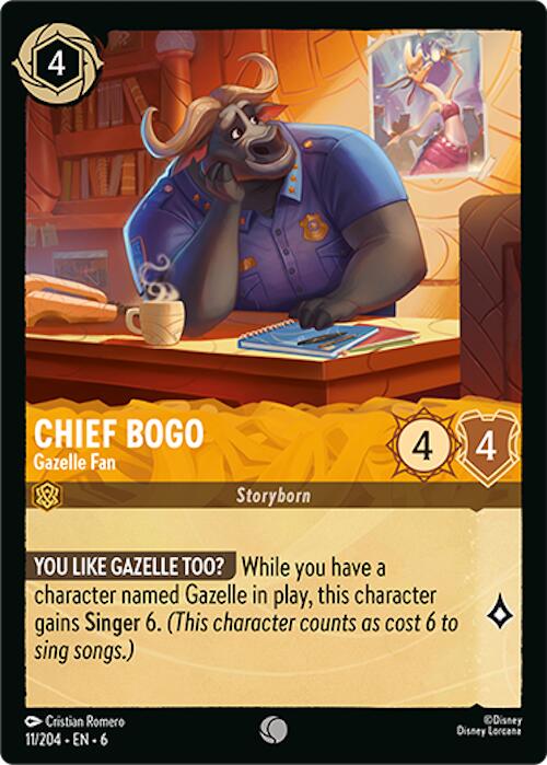 Chief Bogo - Gazelle Fan (11/204) [Azurite Sea] | Rock City Comics