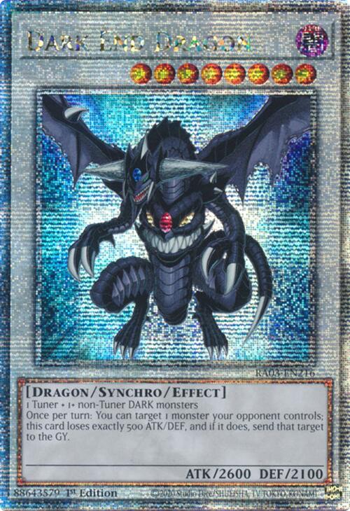 Dark End Dragon (Quarter Century Secret Rare) [RA03-EN216] Quarter Century Secret Rare | Rock City Comics