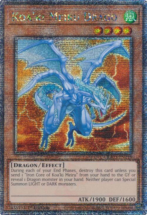 Koa'ki Meiru Drago (Quarter Century Secret Rare) [RA03-EN218] Quarter Century Secret Rare | Rock City Comics