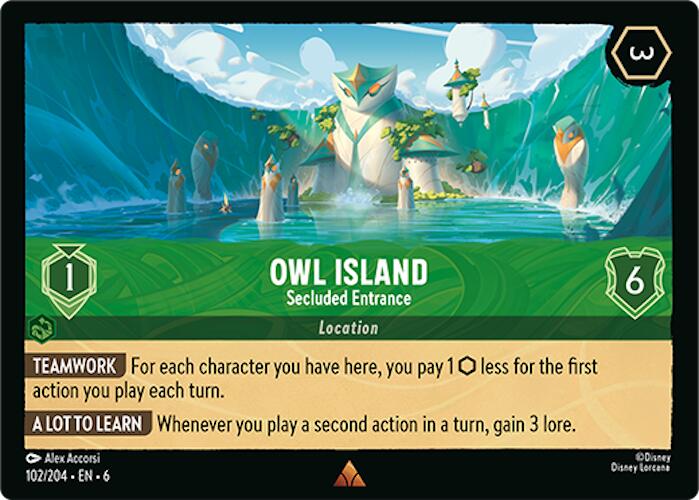 Owl Island - Secluded Entrance (102/204) [Azurite Sea] | Rock City Comics