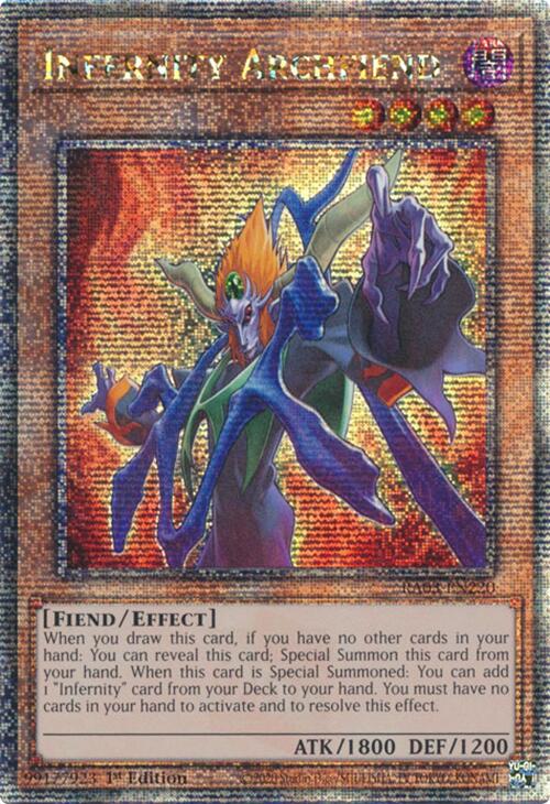 Infernity Archfiend (Quarter Century Secret Rare) [RA03-EN220] Quarter Century Secret Rare | Rock City Comics