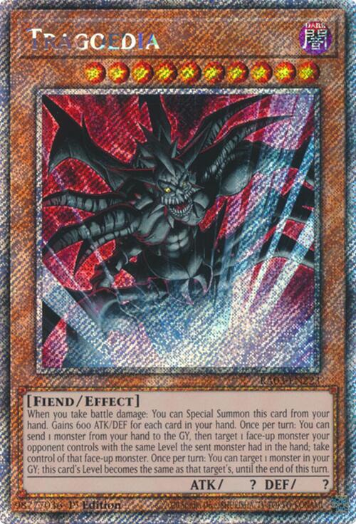 Tragoedia (Platinum Secret Rare) [RA03-EN223] Platinum Secret Rare | Rock City Comics