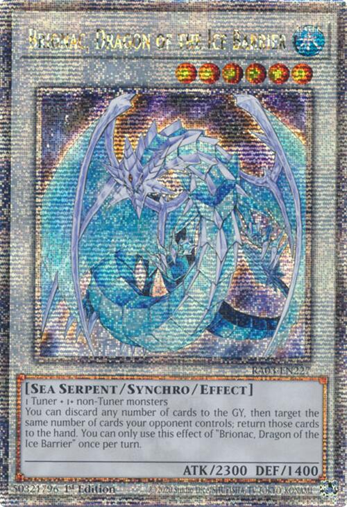 Brionac, Dragon of the Ice Barrier (Quarter Century Secret Rare) [RA03-EN227] Quarter Century Secret Rare | Rock City Comics