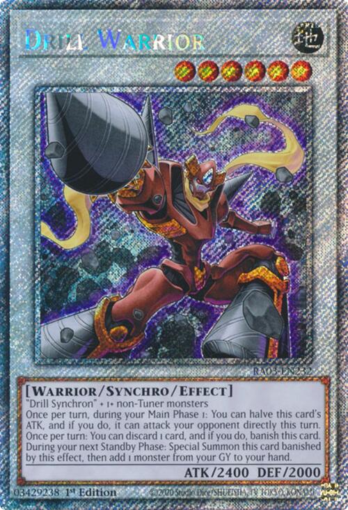 Drill Warrior (Platinum Secret Rare) [RA03-EN232] Platinum Secret Rare | Rock City Comics