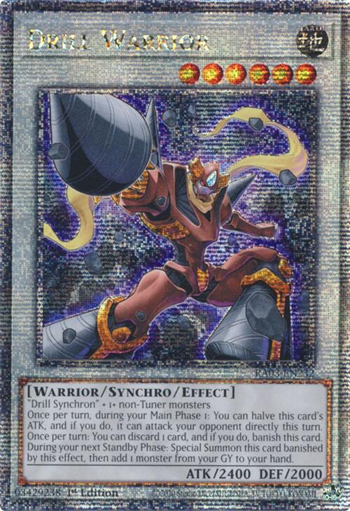 Drill Warrior (Quarter Century Secret Rare) [RA03-EN232] Quarter Century Secret Rare | Rock City Comics