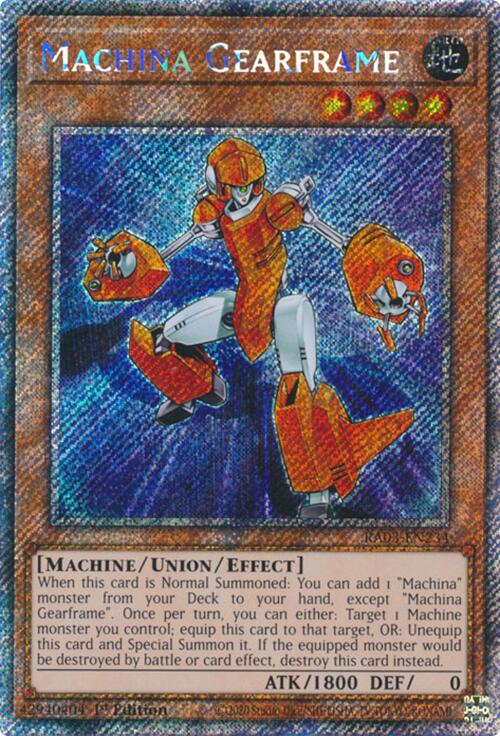 Machina Gearframe (Platinum Secret Rare) [RA03-EN234] Platinum Secret Rare | Rock City Comics