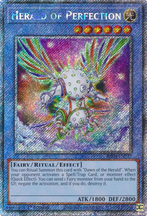 Herald of Perfection (Platinum Secret Rare) [RA03-EN237] Platinum Secret Rare | Rock City Comics