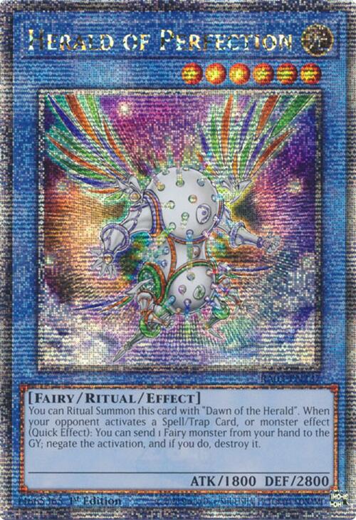 Herald of Perfection (Quarter Century Secret Rare) [RA03-EN237] Quarter Century Secret Rare | Rock City Comics