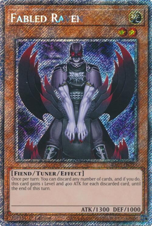 Fabled Raven (Platinum Secret Rare) [RA03-EN239] Platinum Secret Rare | Rock City Comics