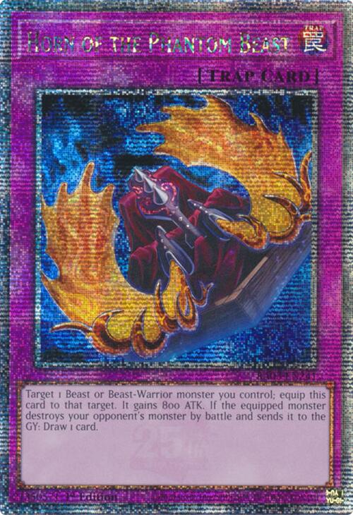Horn of the Phantom Beast (Quarter Century Secret Rare) [RA03-EN241] Quarter Century Secret Rare | Rock City Comics