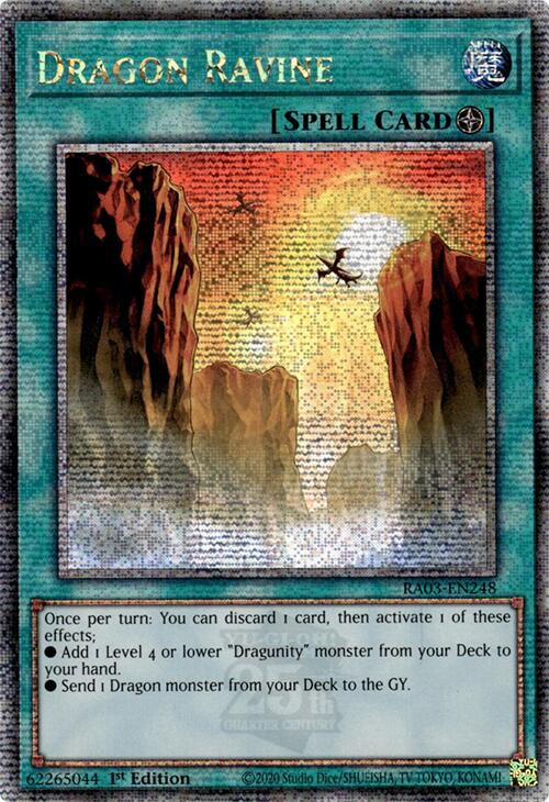 Dragon Ravine (Quarter Century Secret Rare) [RA03-EN248] Quarter Century Secret Rare | Rock City Comics