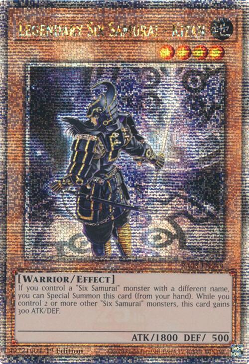 Legendary Six Samurai - Kizan (Quarter Century Secret Rare) [RA03-EN249] Quarter Century Secret Rare | Rock City Comics