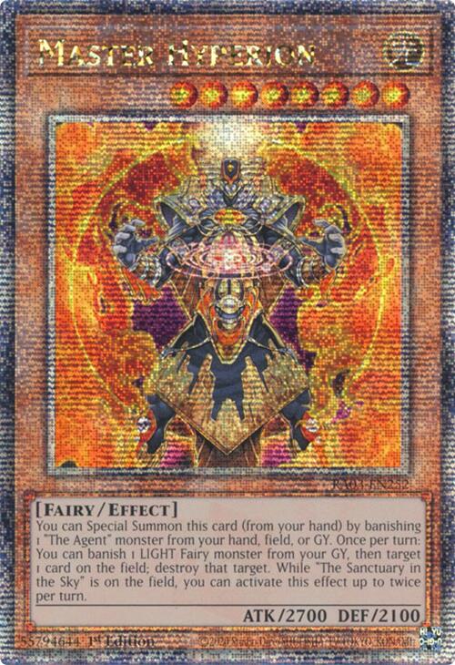 Master Hyperion (Quarter Century Secret Rare) [RA03-EN252] Quarter Century Secret Rare | Rock City Comics