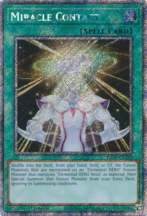 Miracle Contact (Platinum Secret Rare) [RA03-EN253] Platinum Secret Rare | Rock City Comics