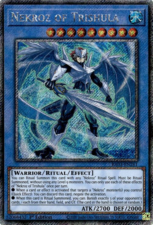 Nekroz of Trishula (Platinum Secret Rare) [RA03-EN261] Platinum Secret Rare | Rock City Comics