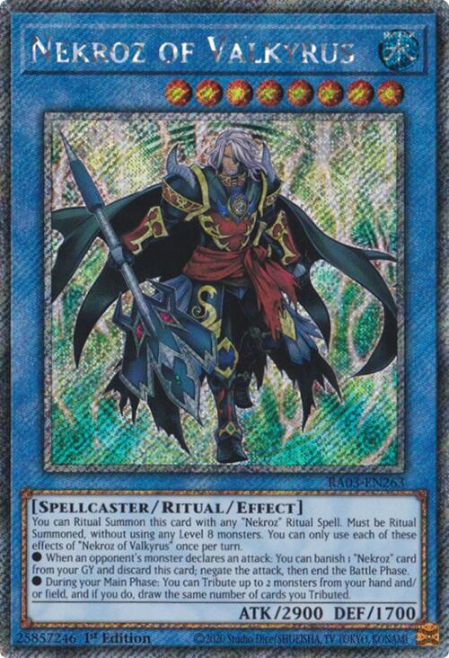 Nekroz of Valkyrus (Platinum Secret Rare) [RA03-EN263] Platinum Secret Rare | Rock City Comics