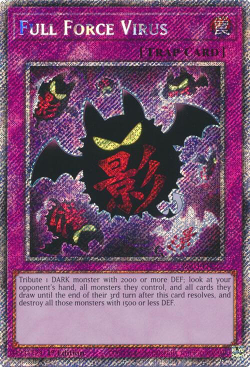 Full Force Virus (Platinum Secret Rare) [RA03-EN267] Platinum Secret Rare | Rock City Comics