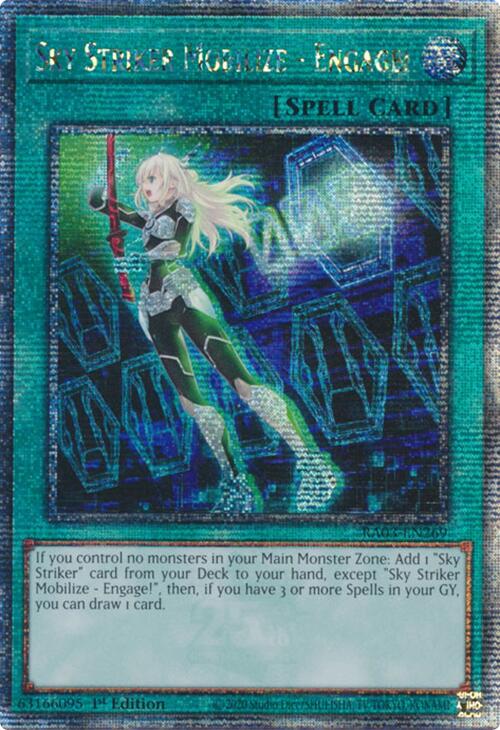 Sky Striker Mobilize - Engage! (Quarter Century Secret Rare) [RA03-EN269] Quarter Century Secret Rare | Rock City Comics