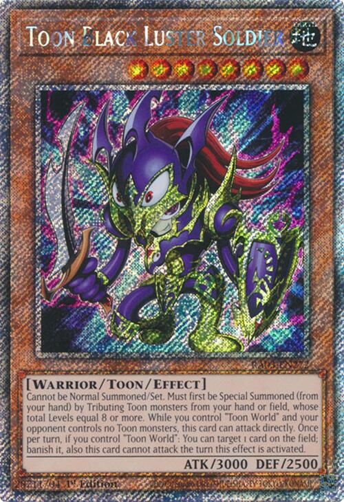 Toon Black Luster Soldier (Platinum Secret Rare) [RA03-EN272] Platinum Secret Rare | Rock City Comics