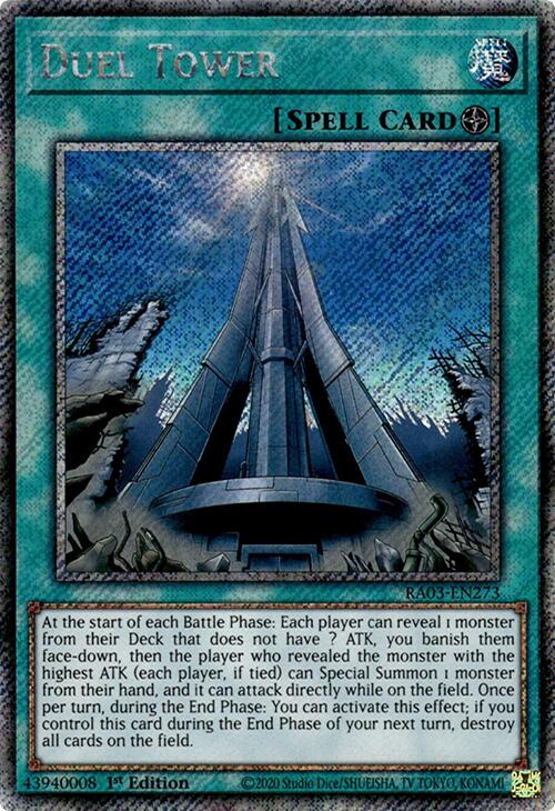 Duel Tower (Platinum Secret Rare) [RA03-EN273] Platinum Secret Rare | Rock City Comics