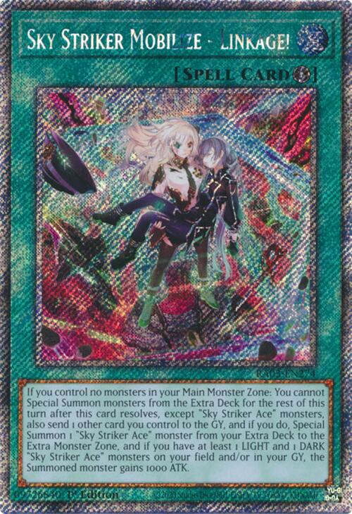 Sky Striker Mobilize - Linkage! (Platinum Secret Rare) [RA03-EN274] Platinum Secret Rare | Rock City Comics