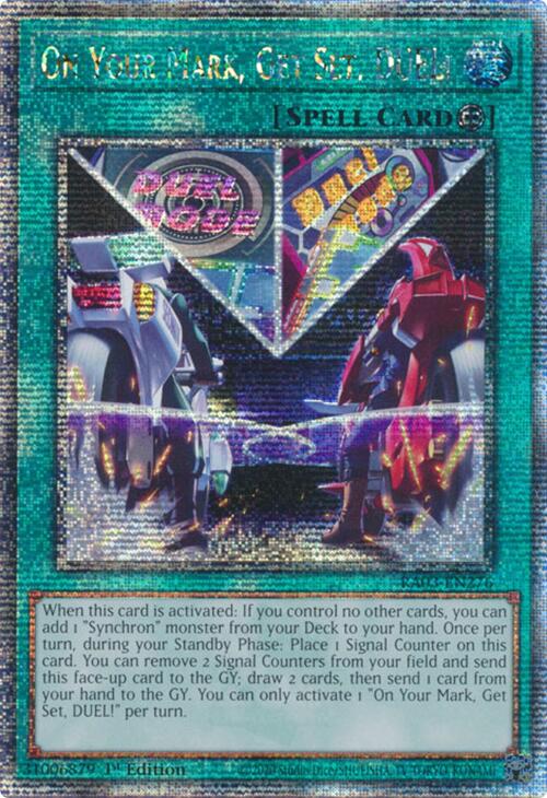 On Your Mark, Get Set, DUEL! (Quarter Century Secret Rare) [RA03-EN276] Quarter Century Secret Rare | Rock City Comics