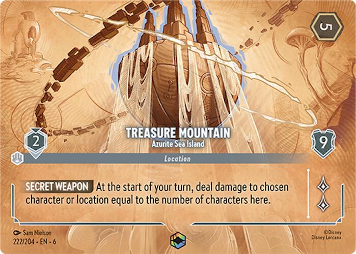 Treasure Mountain - Azurite Sea Island (Enchanted) (222/204) [Azurite Sea] | Rock City Comics