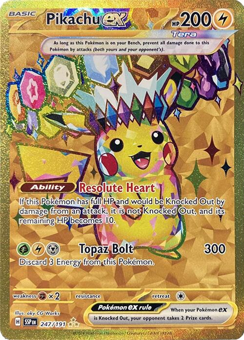 Pikachu ex (247/191) [Scarlet & Violet: Surging Sparks] | Rock City Comics