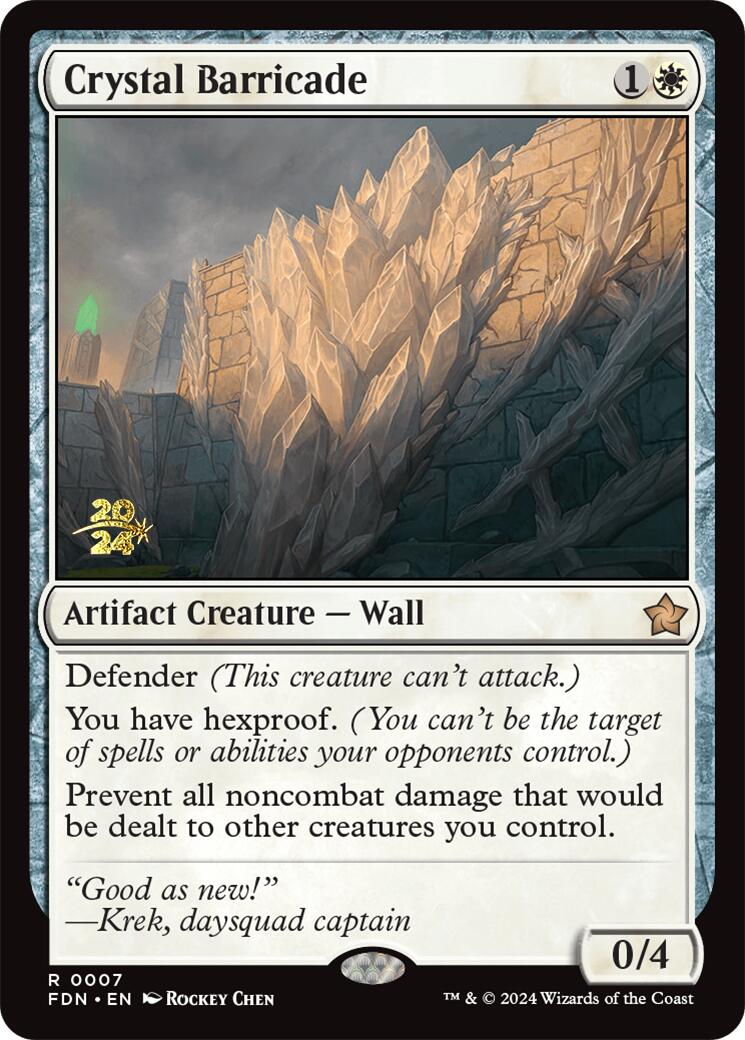 Crystal Barricade [Foundations Prerelease Promos] | Rock City Comics