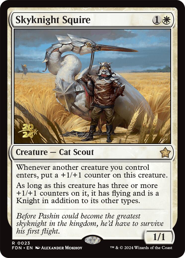 Skyknight Squire [Foundations Prerelease Promos] | Rock City Comics