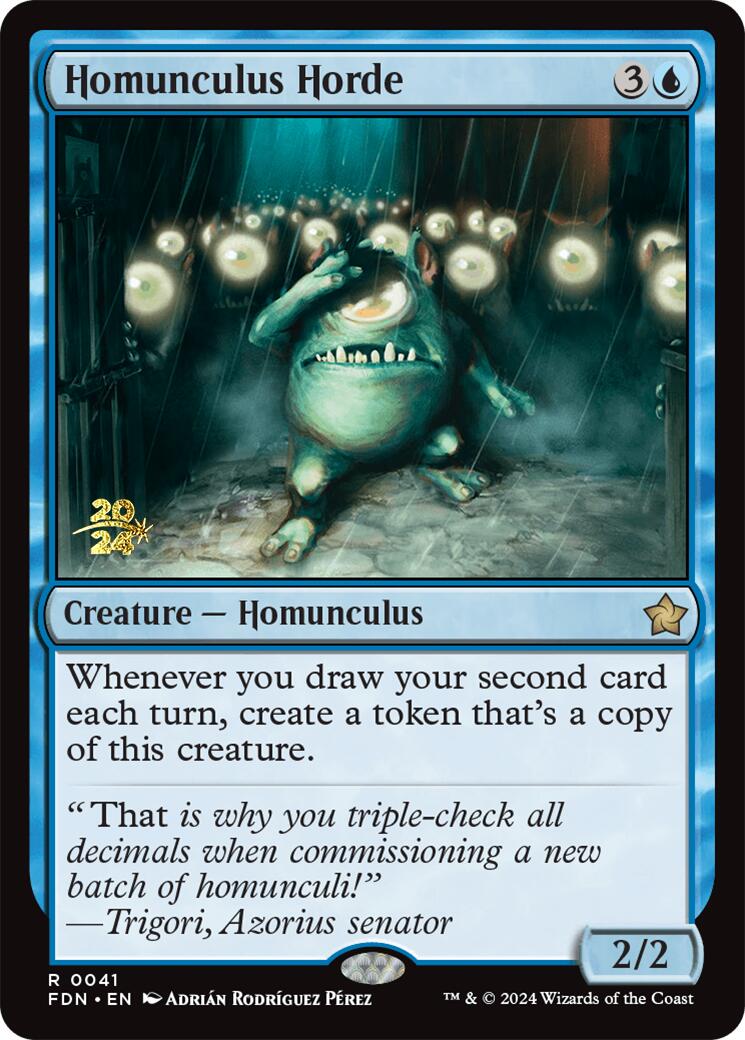 Homunculus Horde [Foundations Prerelease Promos] | Rock City Comics