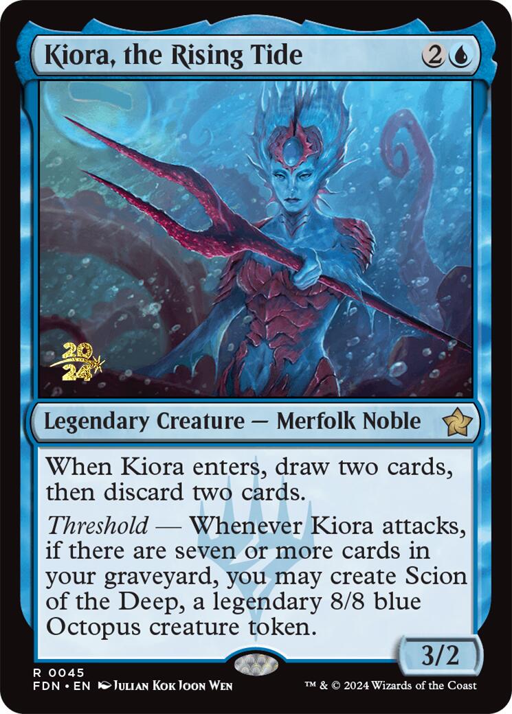 Kiora, the Rising Tide [Foundations Prerelease Promos] | Rock City Comics