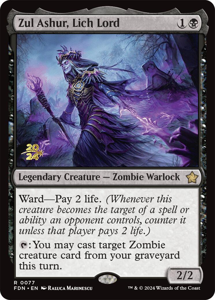 Zul Ashur, Lich Lord [Foundations Prerelease Promos] | Rock City Comics