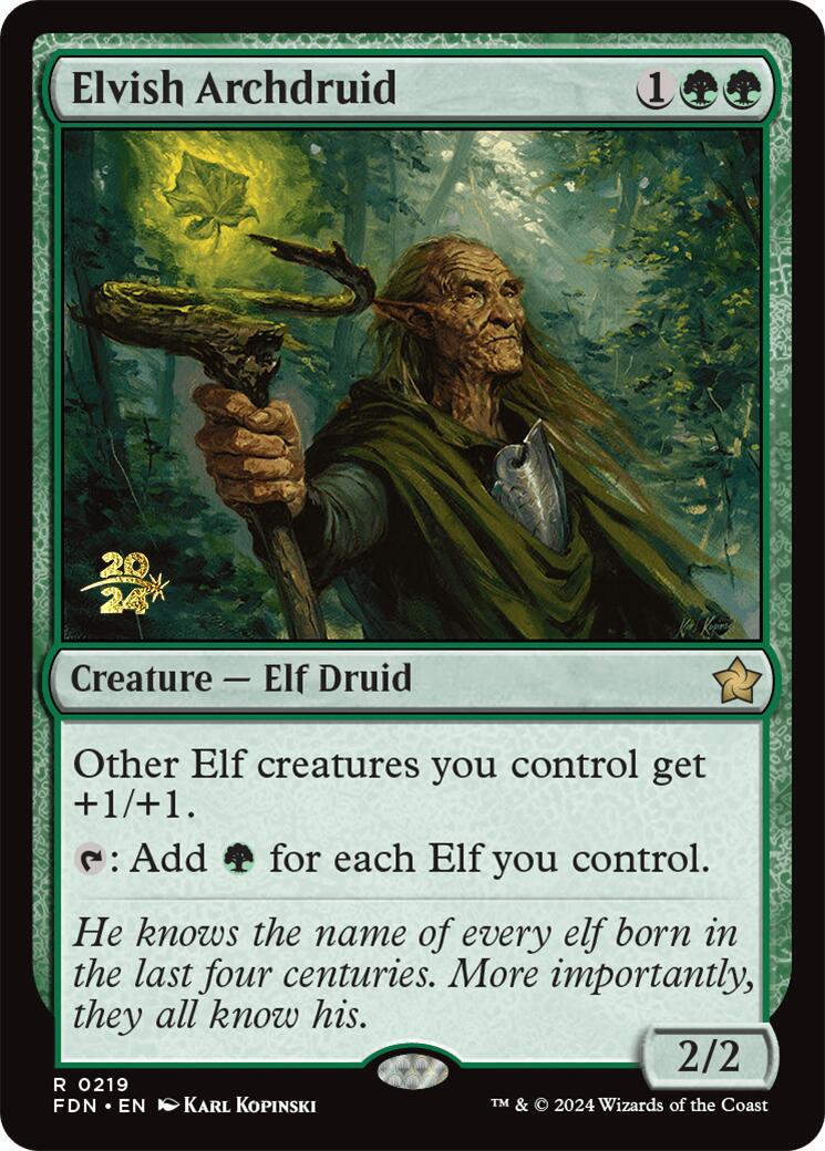 Elvish Archdruid [Foundations Prerelease Promos] | Rock City Comics