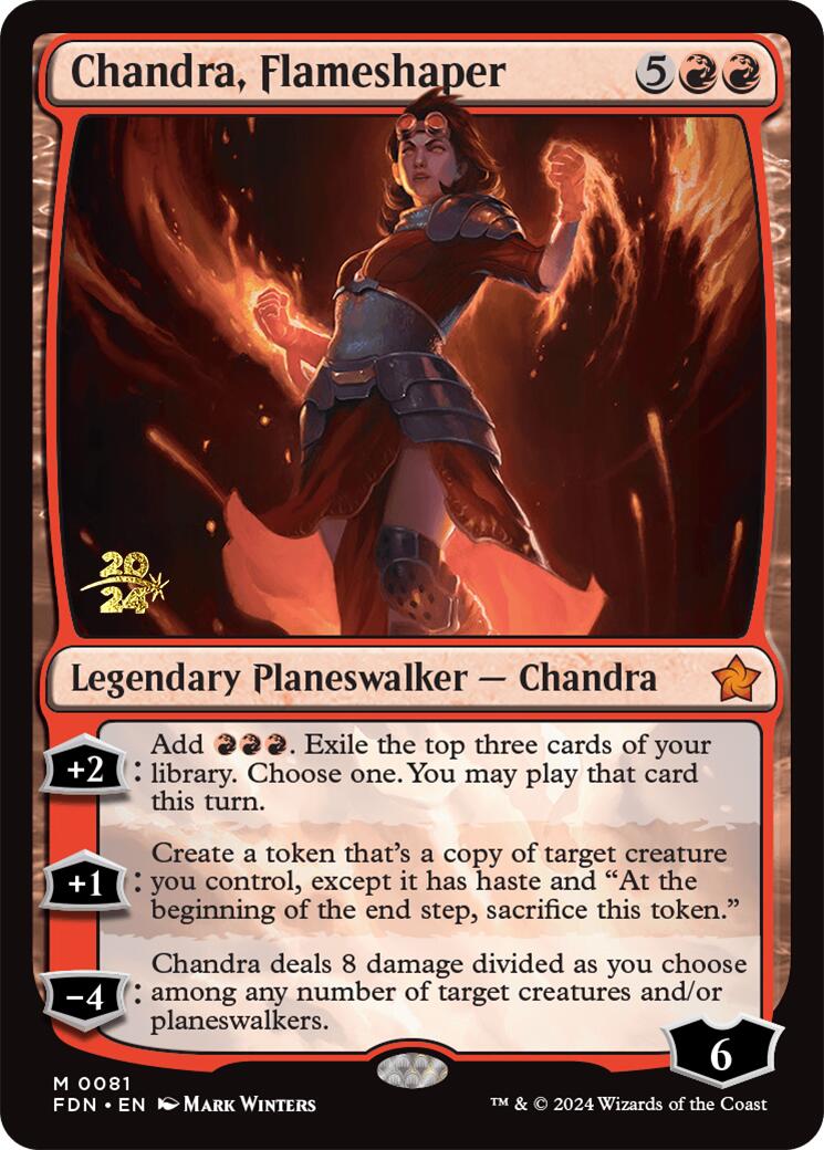 Chandra, Flameshaper [Foundations Prerelease Promos] | Rock City Comics